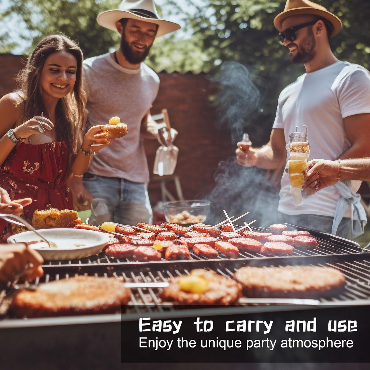 Soaoo bamboo material ensures durability for repeated grilling