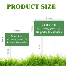Soaoo yard sign stake 9.8 inches, stable support for plant markers