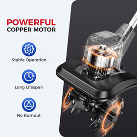 SOARFLY 360rpm motor delivers steady soil cultivation and faster results
