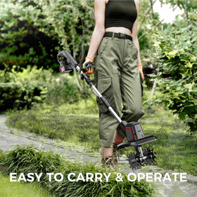 SOARFLY rototiller ideal for flower beds and raised beds for soil prep