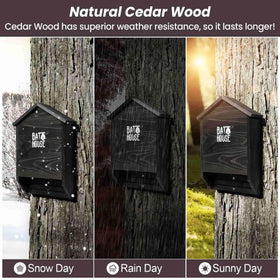 Sobalai bat house natural wood finish highlights durability and outdoor resilience.