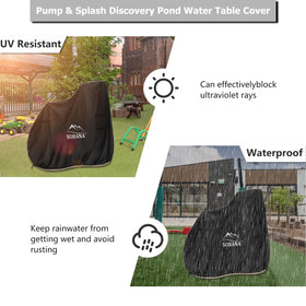 Sobana Kids Water Table Cover keeping leaves and debris away.