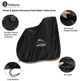 Sobana Kids Water Table Cover installed on table in sunlight.