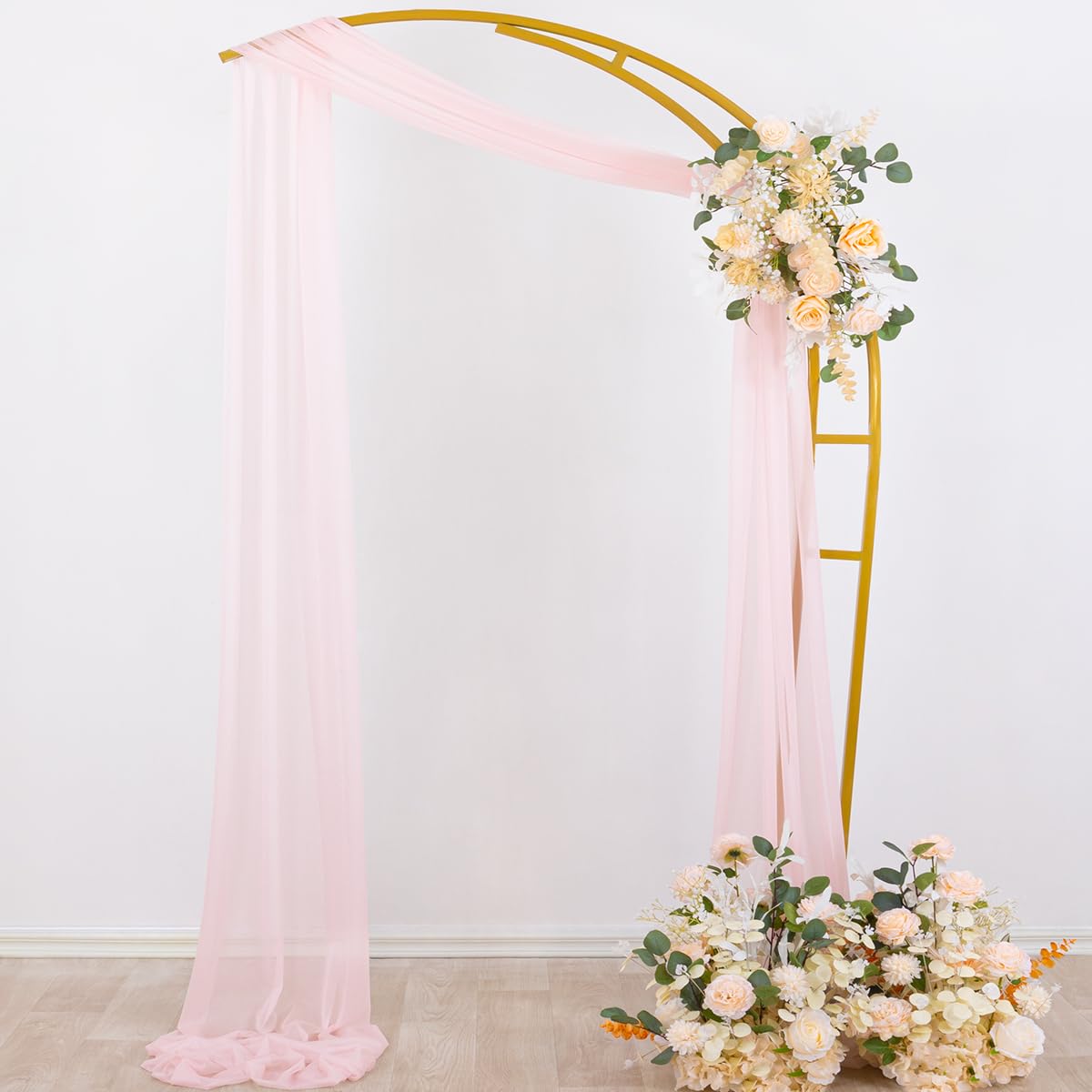 Socomi bridal shower decor draping fabric creates romantic, delicate accents