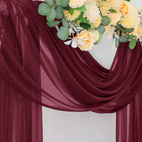 Socomi burgundy backdrop drape for bridal showers and events