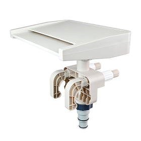 Sodeno Above Ground Pool Fountain adjustable frame fit for round or rectangular pools.