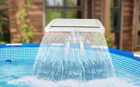 Sodeno Above Ground Pool Fountain cooling water flow for refreshing days.