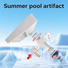 Sodeno Above Ground Pool Fountain eco-friendly, no power needed, safe poolside operation.