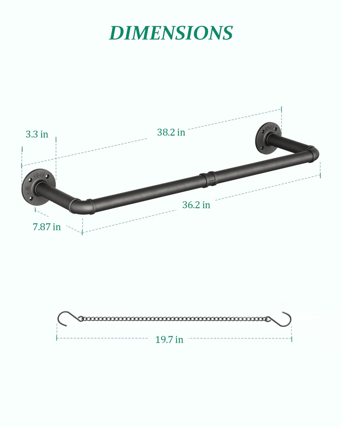 Easy assembly with included hardware for quick setup