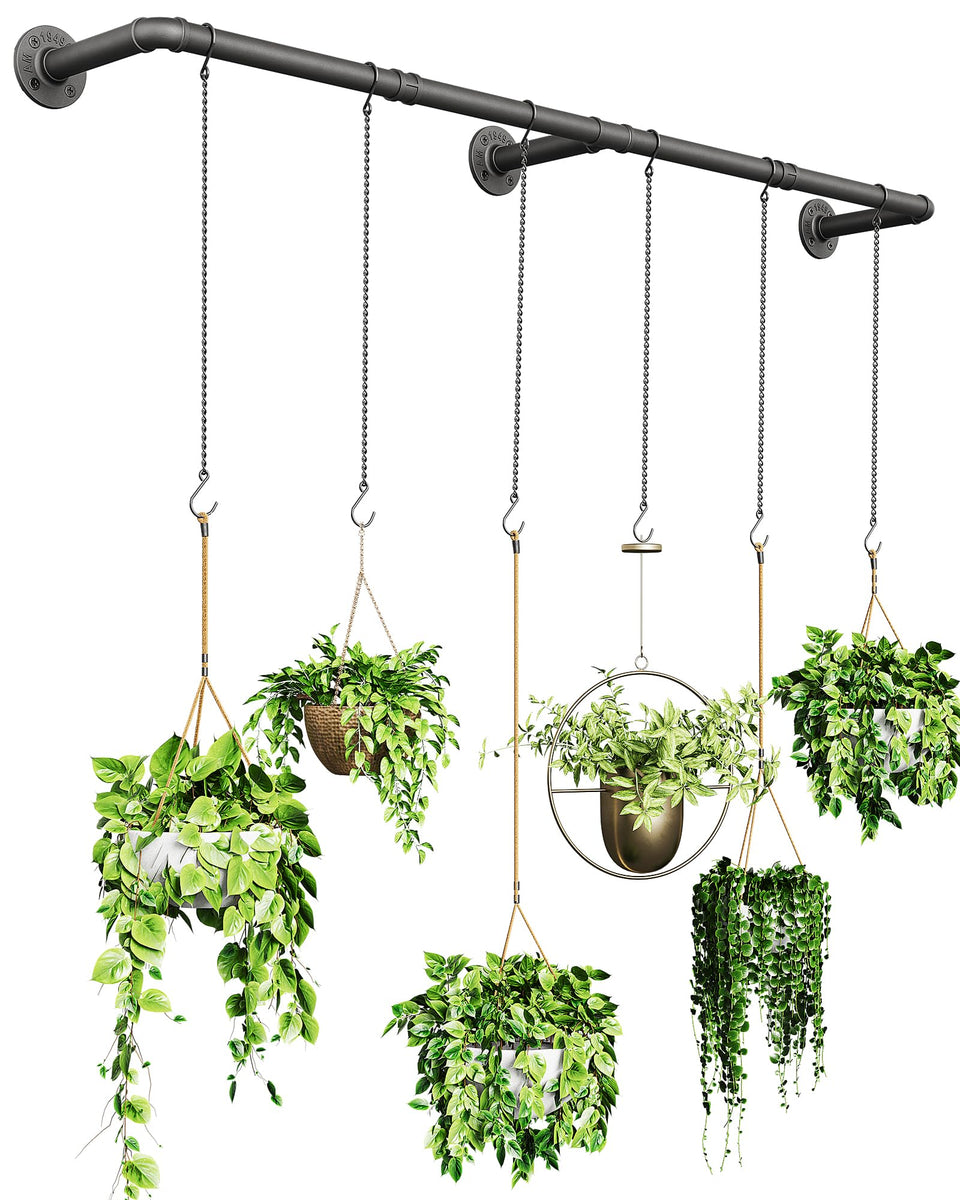 SOFITORG plant hanging rod wall-mount showcasing space-saving greenery.