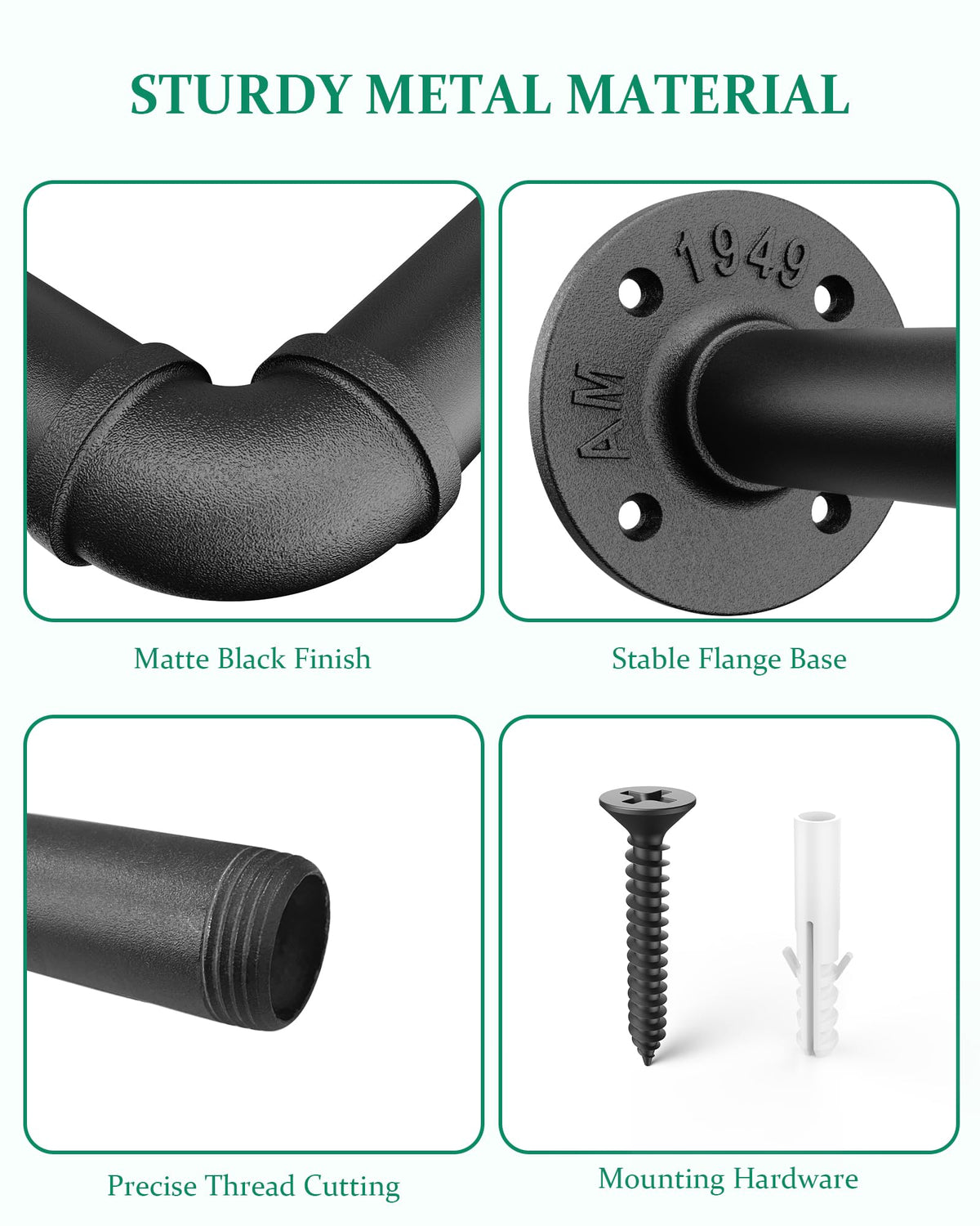 Perfect for mounting on walls or ceilings in living spaces