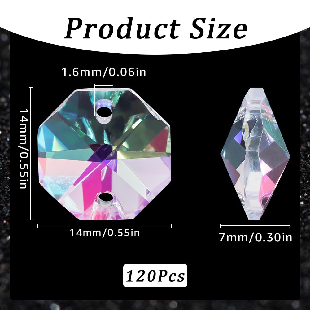 SOFPLATE 120pcs prism beads reflect light beautifully for suncatchers.