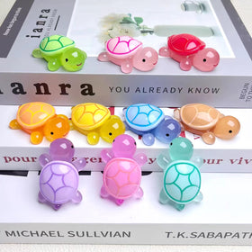 SOFREELIU mini resin turtle adds colorful charm to terrariums.