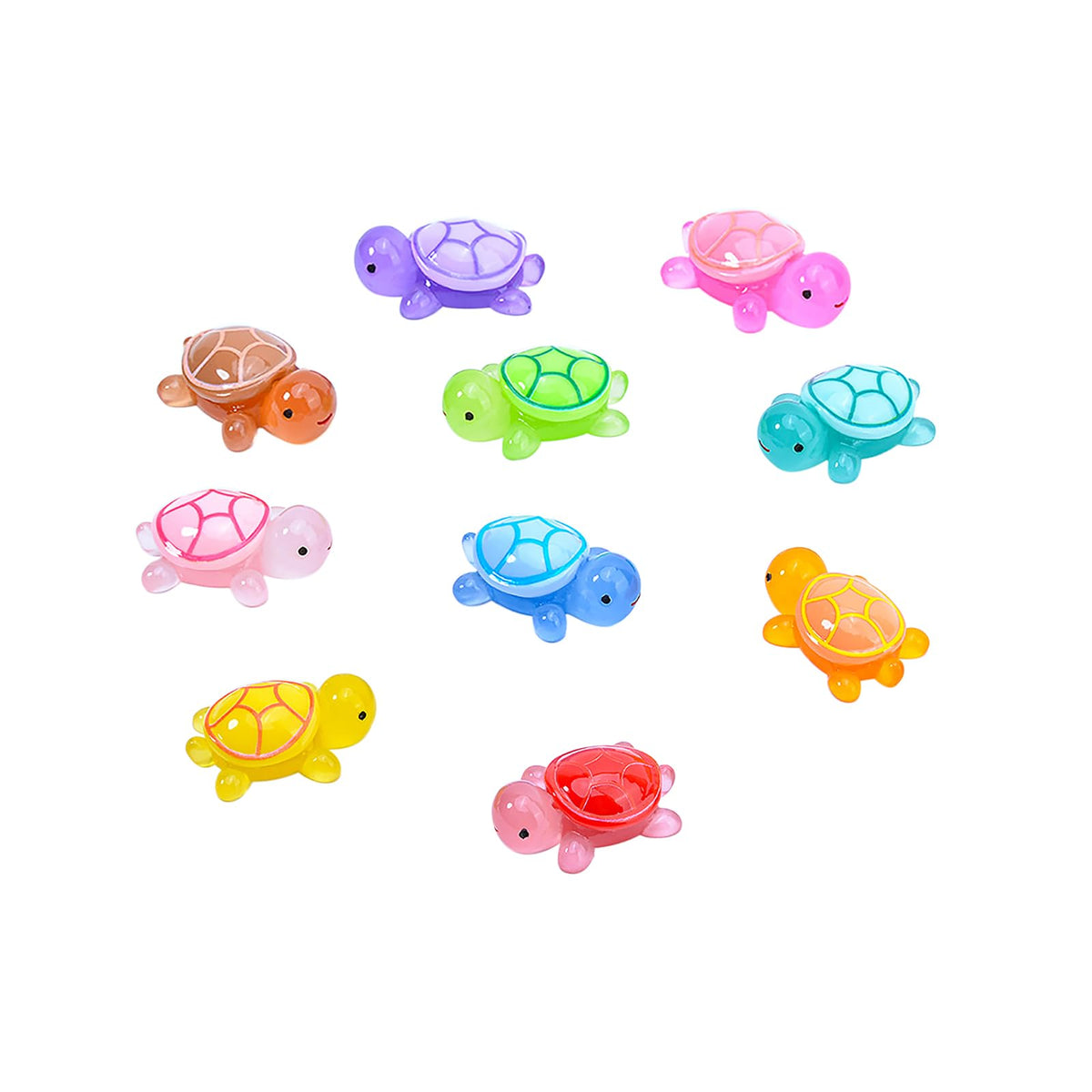 SOFREELIU sea turtle luminous figure for glow-in-the-dark aquarium decor.