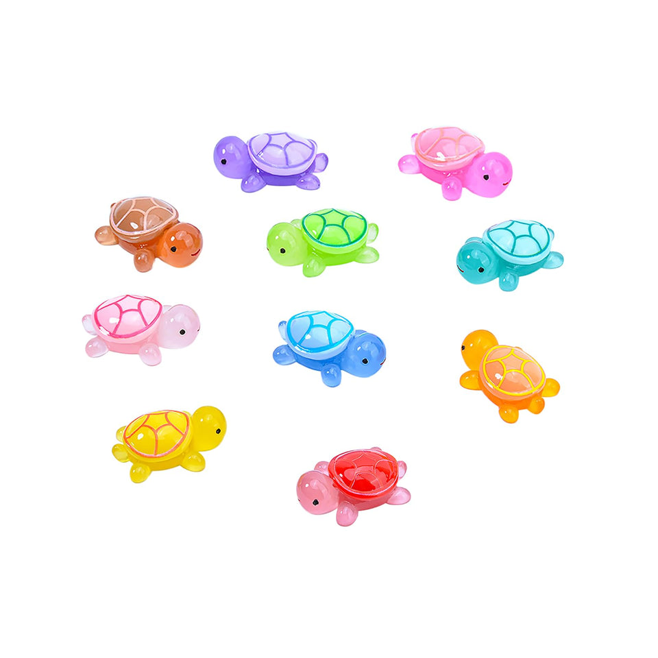 SOFREELIU sea turtle luminous figure for glow-in-the-dark aquarium decor.