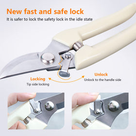 SoftSense bypass blade enables precise cuts on stems up to 1 inch
