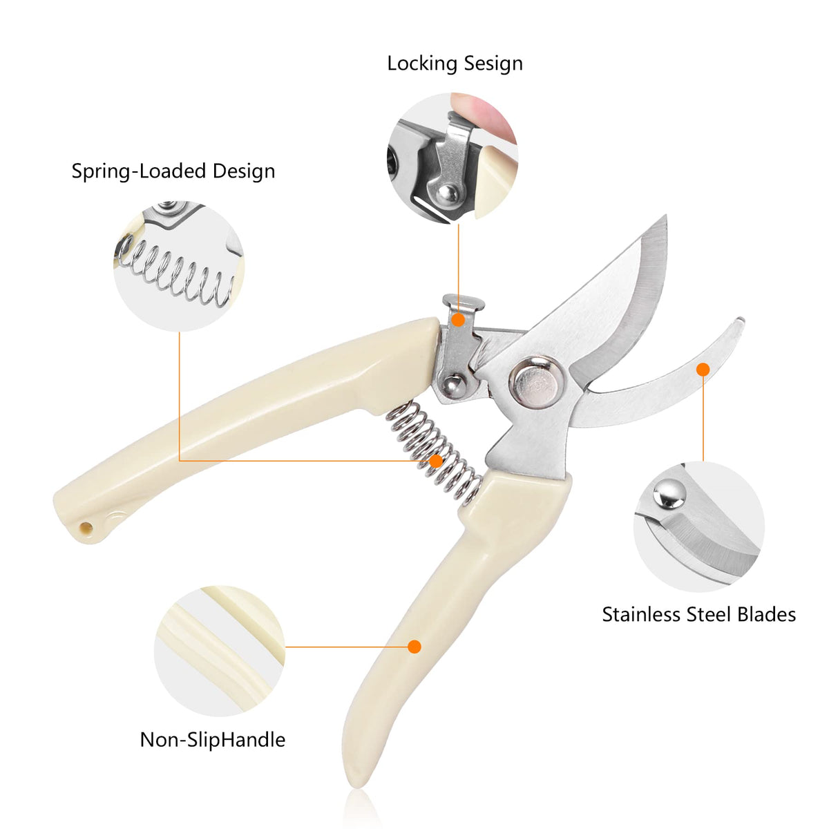 SoftSense stainless-steel blade close-up showing rust-resistant durability