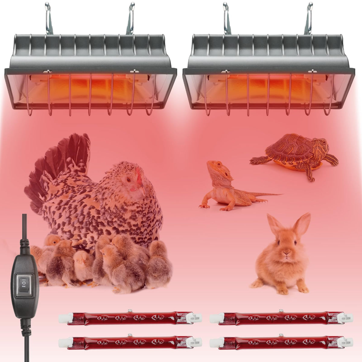 Sohveta 250W chicken coop heater warming chicks safely