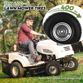 Soiiw 3/4 inch bore front tire center for easy mower fit.