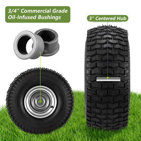 Soiiw 4-ply tire tread demonstrating turf-friendly traction.