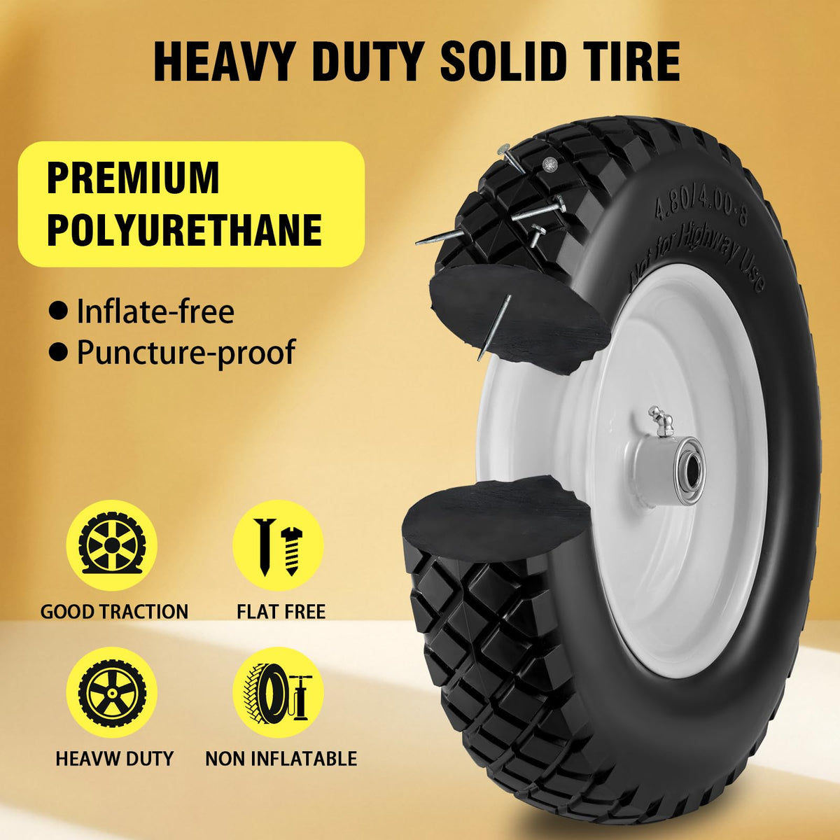 Soiiw bearings ensure smooth rotation for easier handling.