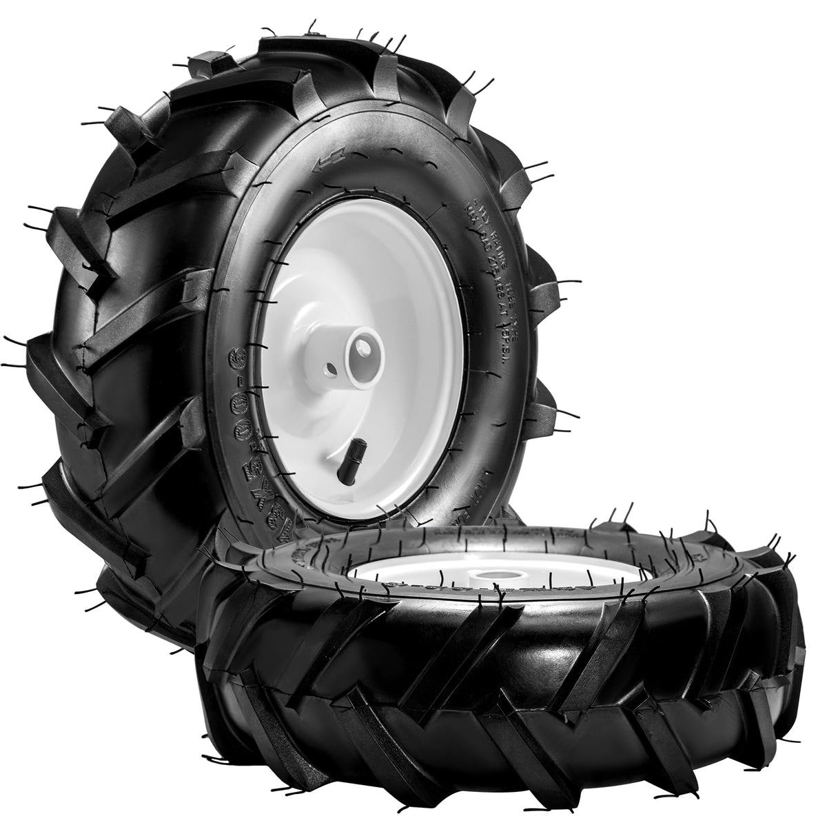 Soiiw tiller tire 13x5-6 side view shows rugged 4-ply durability.