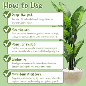 Soil Sunrise 12-quart bag ready for multiple banana planting projects