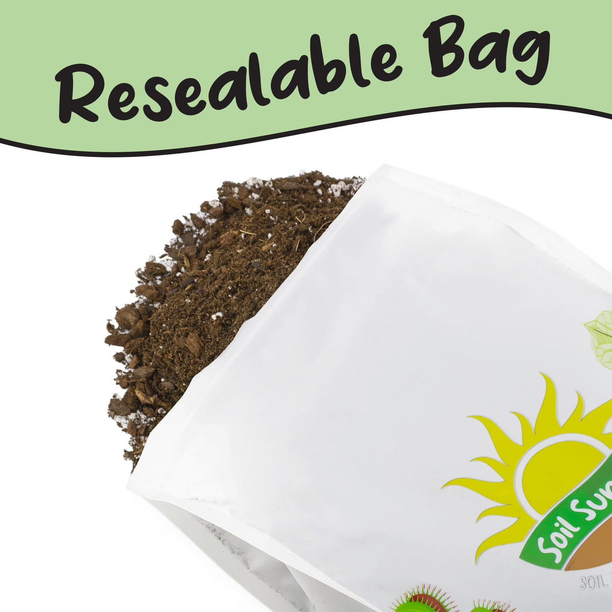 8-quart Soil Sunrise bag labeled for Monstera use