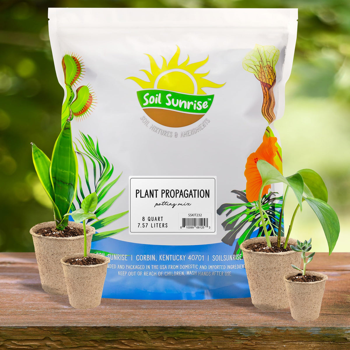 Soil Sunrise 8-quart packaging ideal for larger propagation projects.