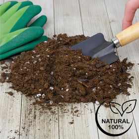 Soil Sunrise 8-quart packaging ready for big 12-inch pots