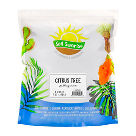Soil Sunrise citrus tree potting soil mix in 8 quart bag for healthy roots