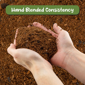 Soil Sunrise coco coir fibers for moisture retention