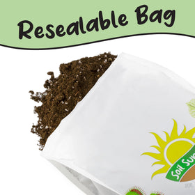 Moisture-ready texture of Soil Sunrise mix held in hand