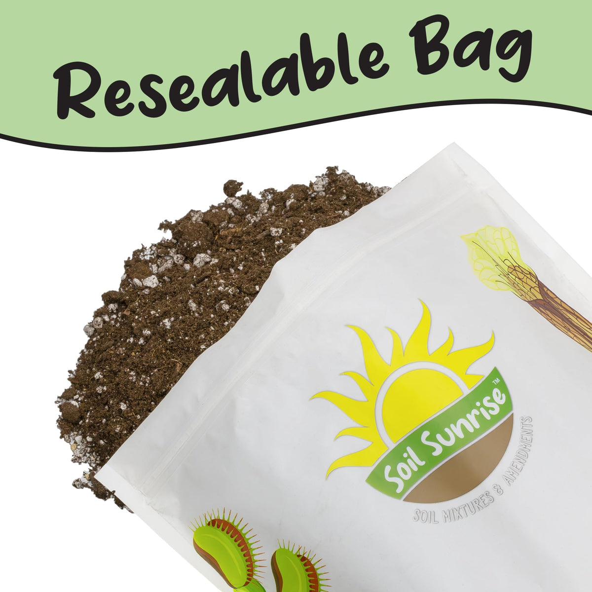 Soil Sunrise label highlights 100% natural blend for olives.