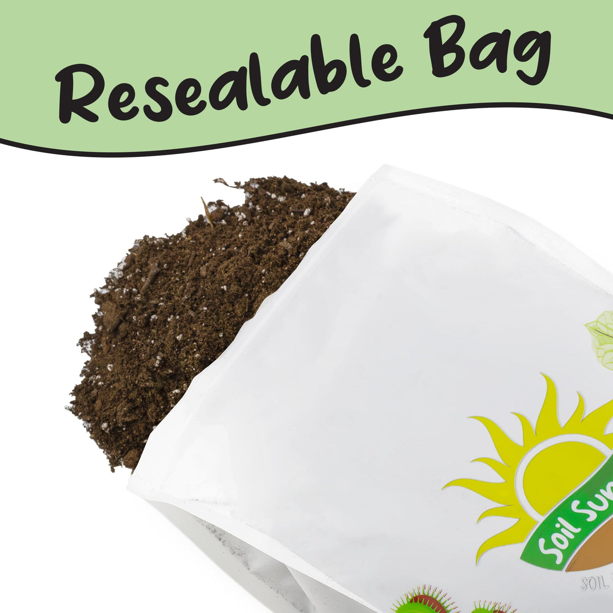 Soil Sunrise organic matter-rich soil in use for thriving container plants.