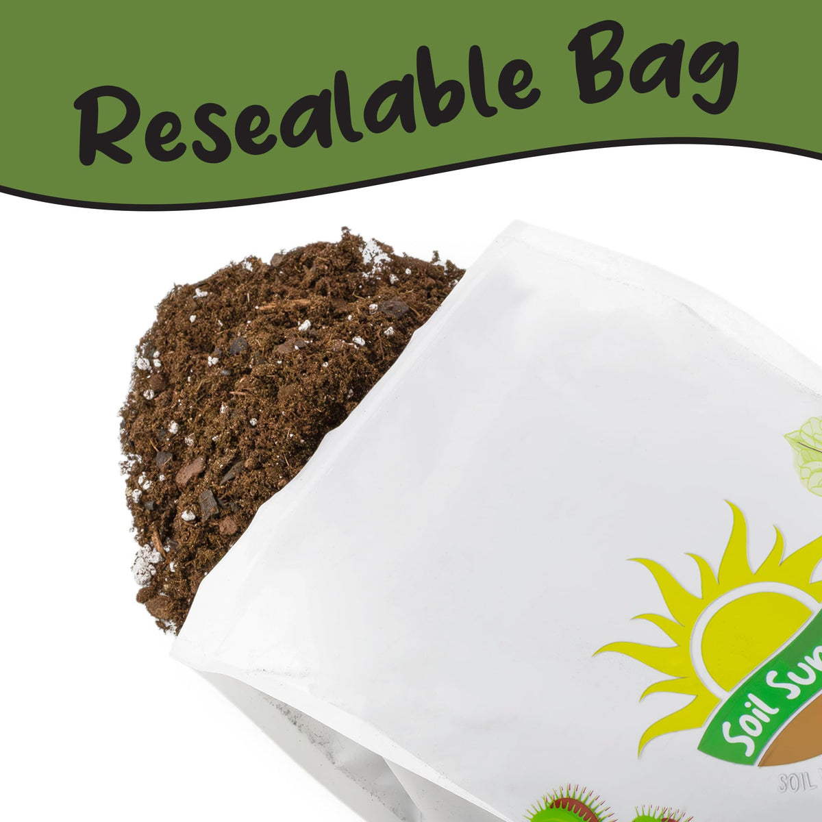 Soil Sunrise peat moss and pine bark blend supports root health