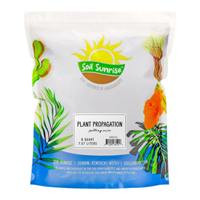 Soil Sunrise propagation mix bag ready to start healthy cuttings.