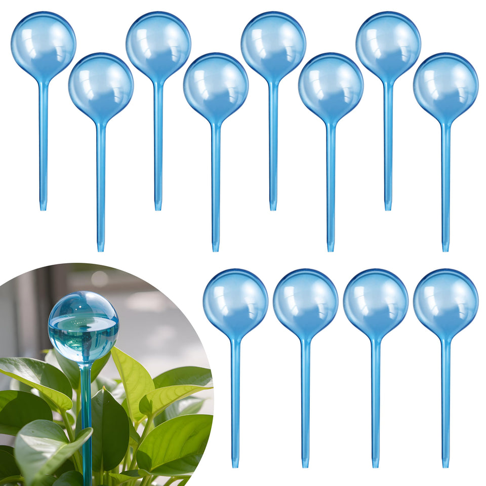 Soilagua 12-pack watering globes packaged for easy setup and storage