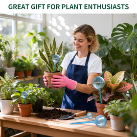Soilagua easy-to-use watering globes support less daily maintenance