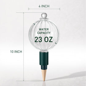 Soilagua globe in soil demonstrates discreet, steady hydration