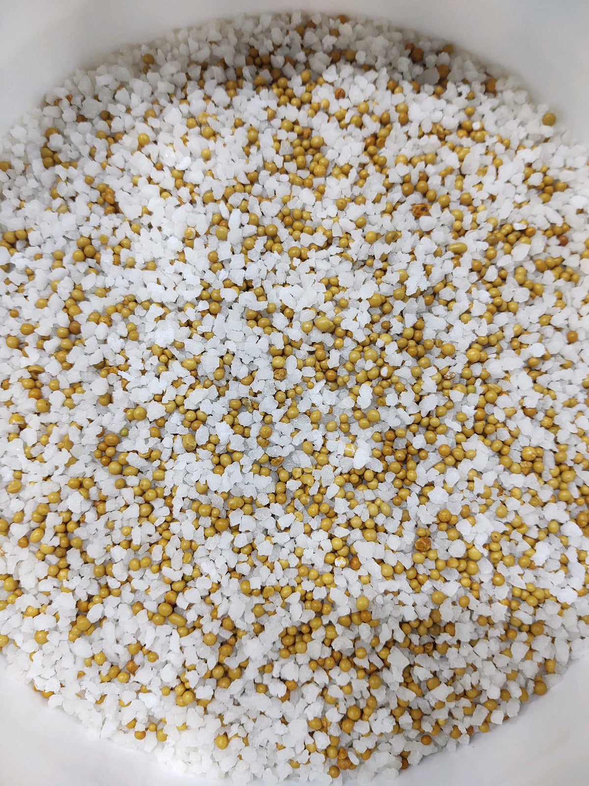 SoilMoist granules mixed into potting soil ready for planting