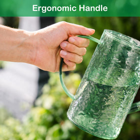 Soiwapot lightweight 1lb design reduces wrist strain during extended watering.