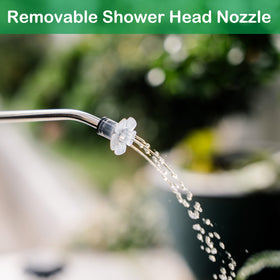Soiwapot leak proof spout prevents spills during filling and watering.