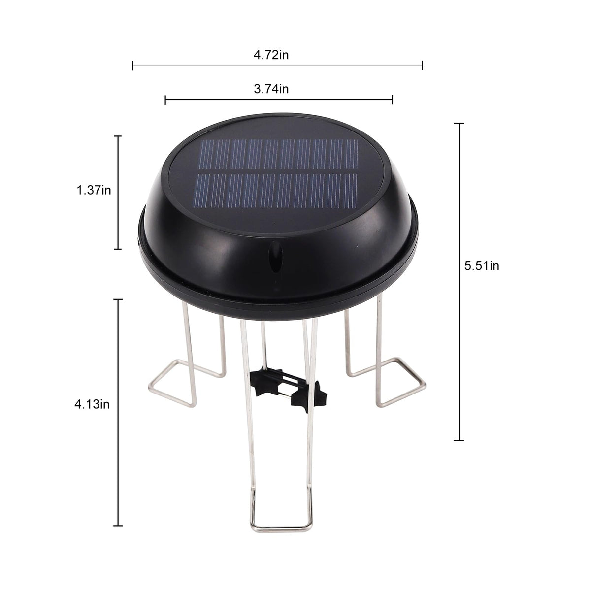 Solaceura Solar Powered Bubbler operates without external power.