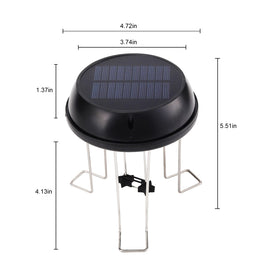 Solaceura Solar Powered Bubbler operates without external power.
