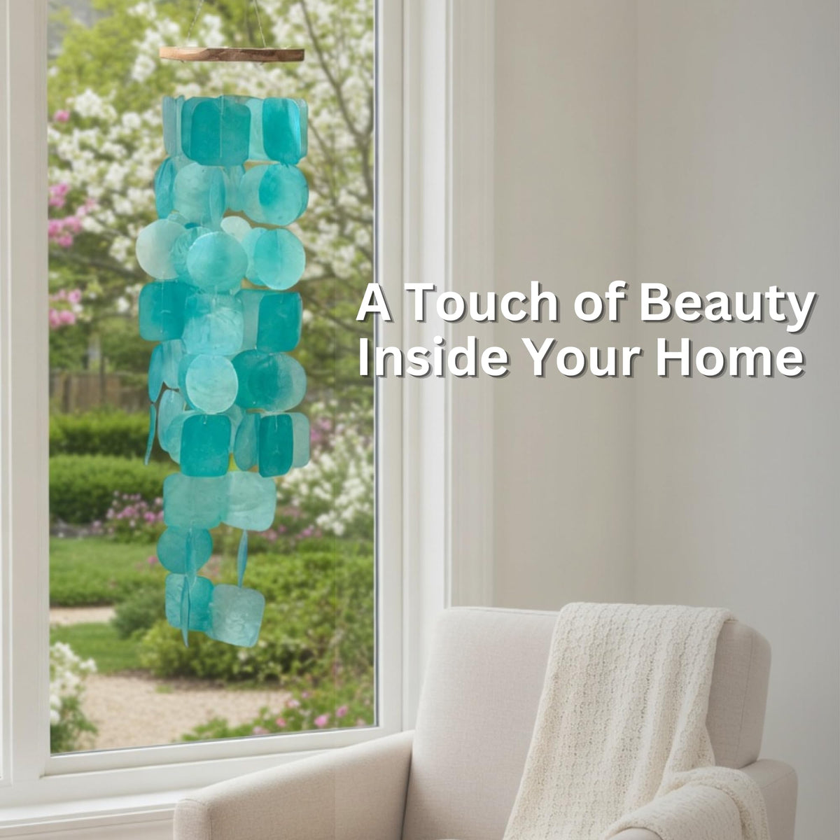Solange & Frances wind chime enhances outdoor spaces with gentle sound