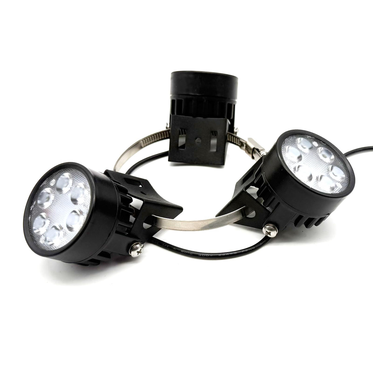 Solar Light Mart M120X beam-angle lenses deliver bright, targeted illumination across flag height.