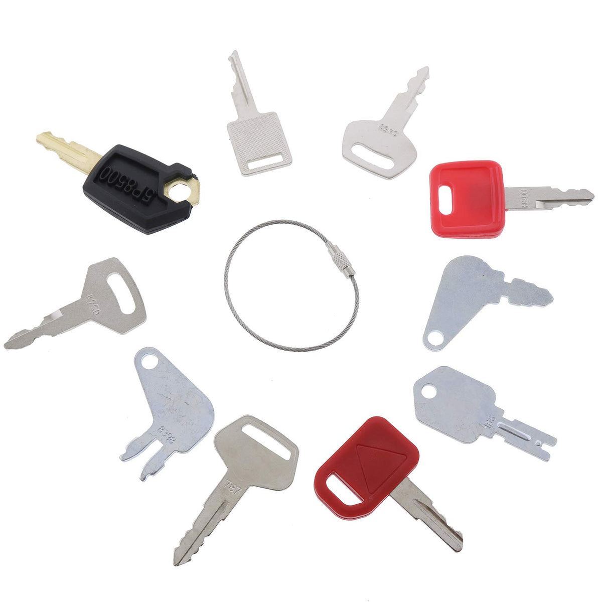 Solarhome Caterpillar Case Komatsu keys kit, compatible with major heavy equipment brands.