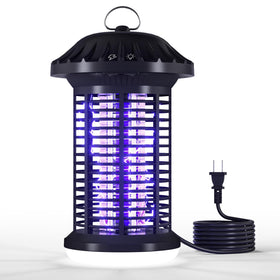 Solarush bug zapper indoor outdoor captures insects with 360° grid for efficient pest control.