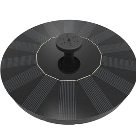 Solatec solar fountain pond pump with four nozzle heads for versatile water patterns